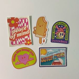 Pack of 5 Dutch Bros Stickers